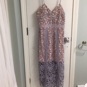 Long dress with lace